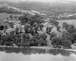 Mount Vernon George Washington estate aerial view above Potomac Photo Print - $8.81+