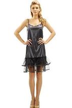 Melody Knit Full Slip Short Camisole Dresses with 3 Combo Ruffle Layers