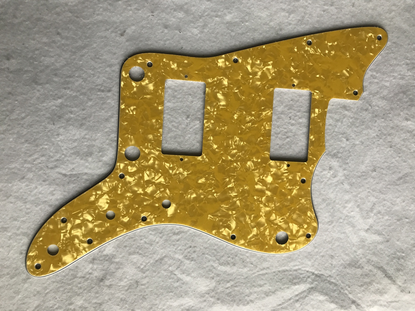 New Guitar Pickguard For Japan Jazzmaster PAF Pickups,4 Ply Gold Pearl