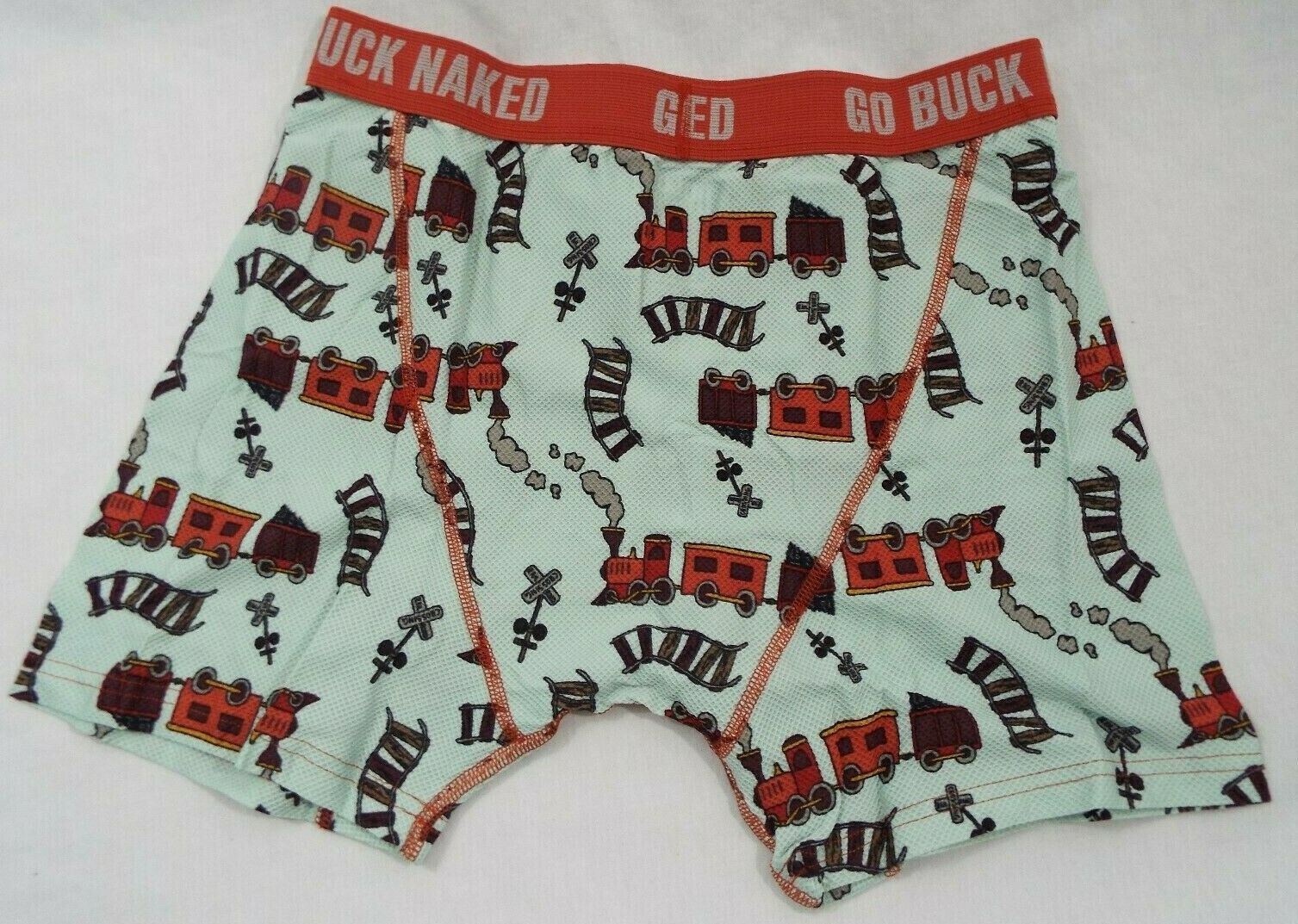 1 Pair Duluth Trading Buck Naked Performance Boxer Brief Train Choo