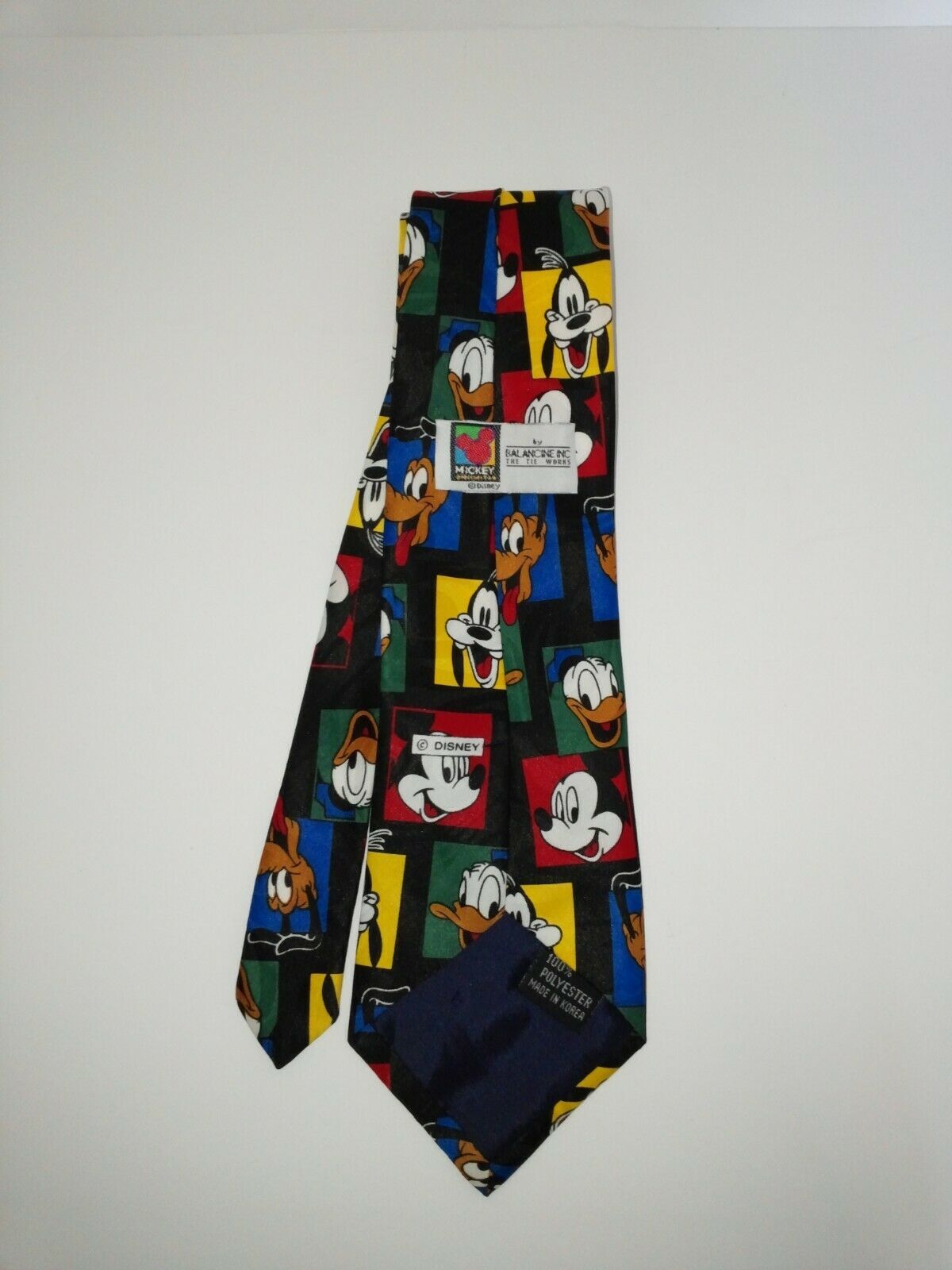 Disney Mickey Mouse Unlimited Men's Neck tie Goofy Pluto Donald Duck ...