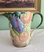 Fitz and Floyd Collectible Pottery, 1986 Garden Collection Pitcher - $45.00