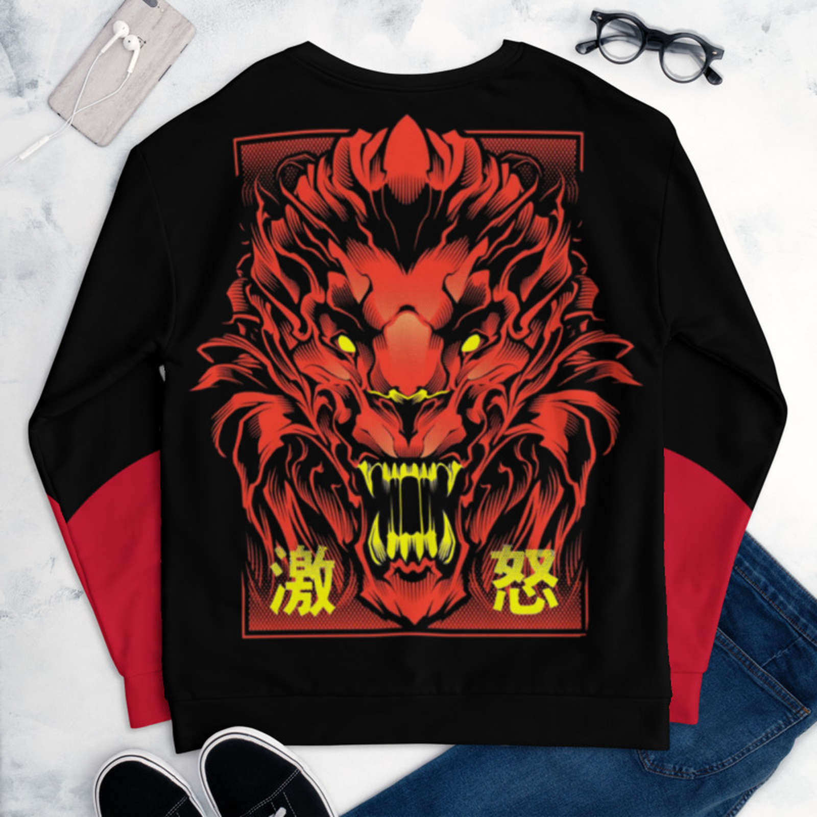 The Chaos Japanese Unisex Sweatshirt , The Yakuza Aesthetic Clothing ...