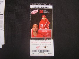 NHL 2009-10 Detroit Red Wings Ticket Stub Vs. Minnesota 03-26-10 - $2.96