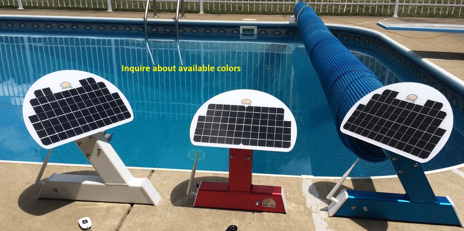 Motorized Remote Controlled Solar Battery Powered Pool Blanket Cover