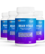 4 Pack Brain Vitale, advanced nootropic brain formula-60 Capsules x4 - $126.71
