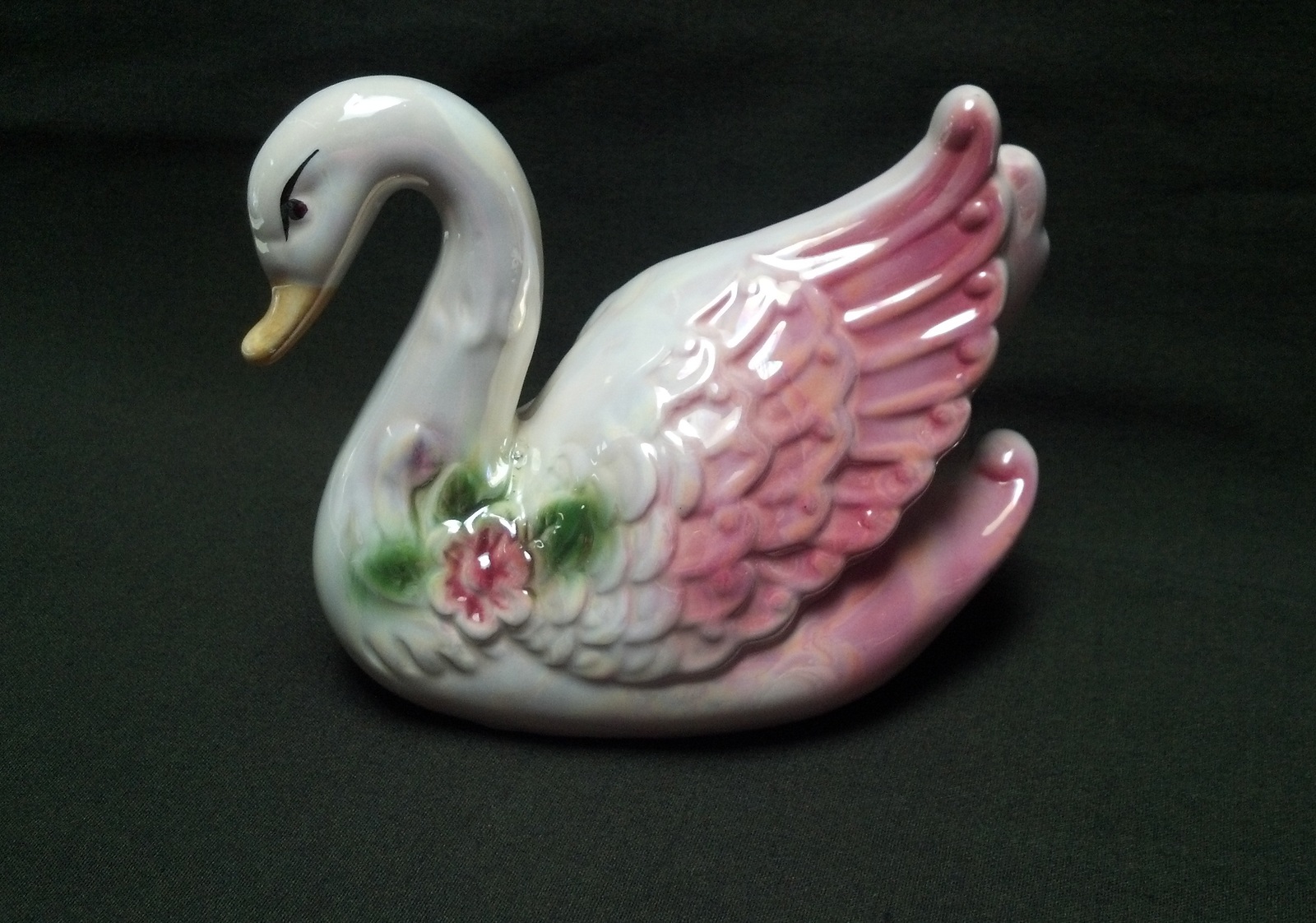 ceramic swan figurine