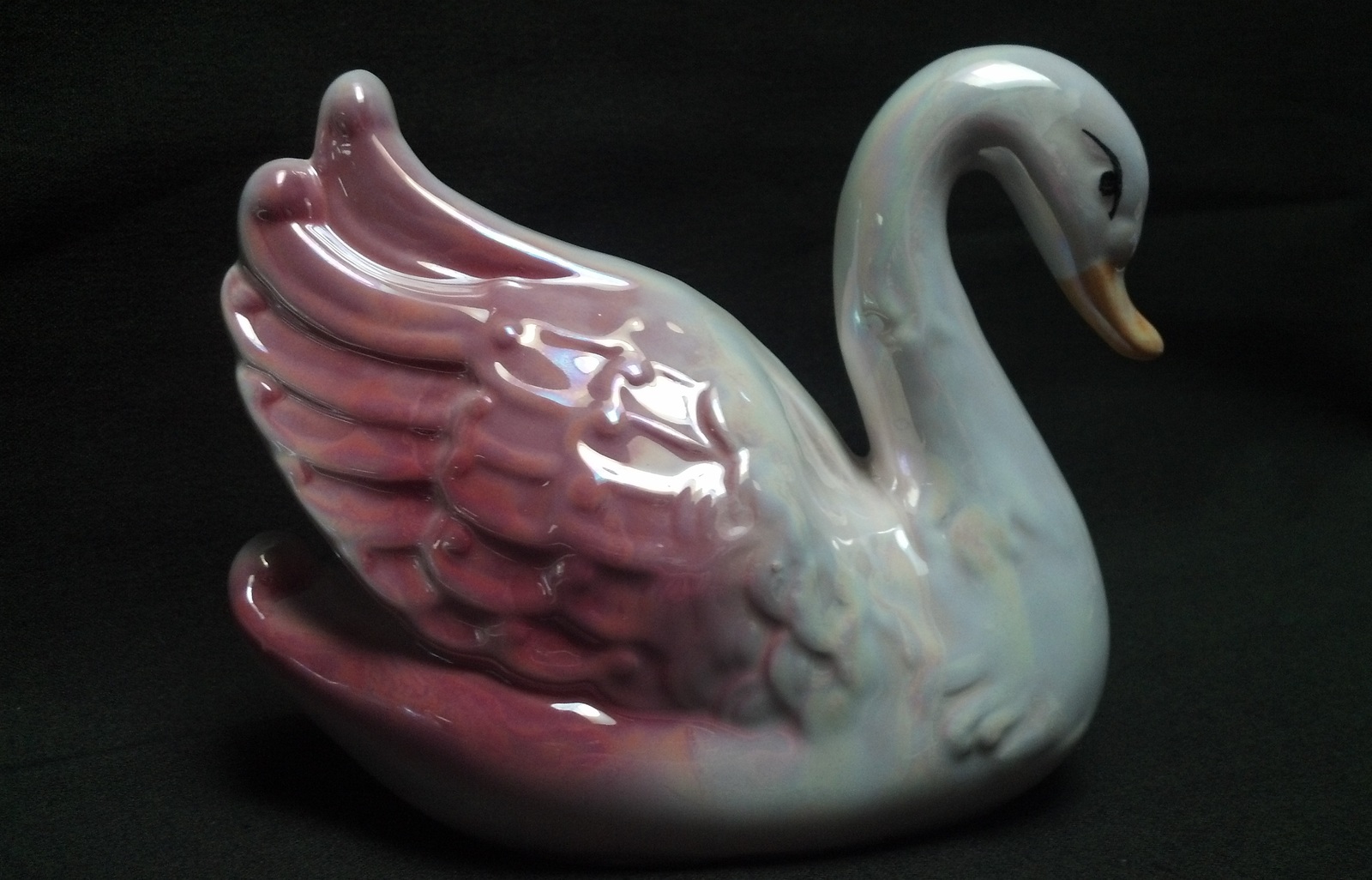 ceramic swan figurine