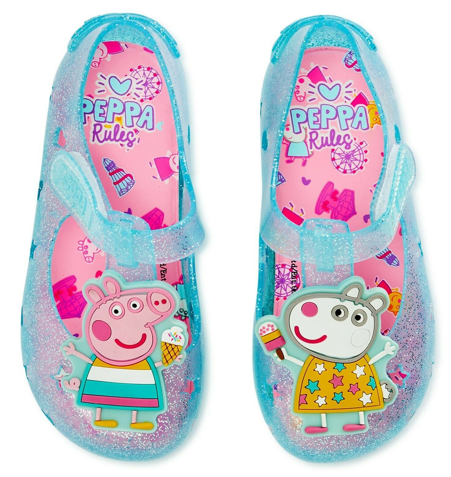 PEPPA PIG SUZY SHEEP Jelly Sandals Toddler's Sz. 7, 8, 9, 10 or Girls 11, 12 NWT