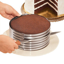 20CM 30CM Adjustable Round Bread Cake Cutter Slicer Stainless Steel Cake... - $10.59+