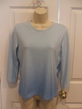 Nwt Casual Corner Annex Petite Varigated Blue Pull On Top Petite Small - $10.39