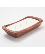 Lightscapes 18-oz 4-Wick Filled Wooden Bowl Candle (Cinnamon Bun) - $61.10