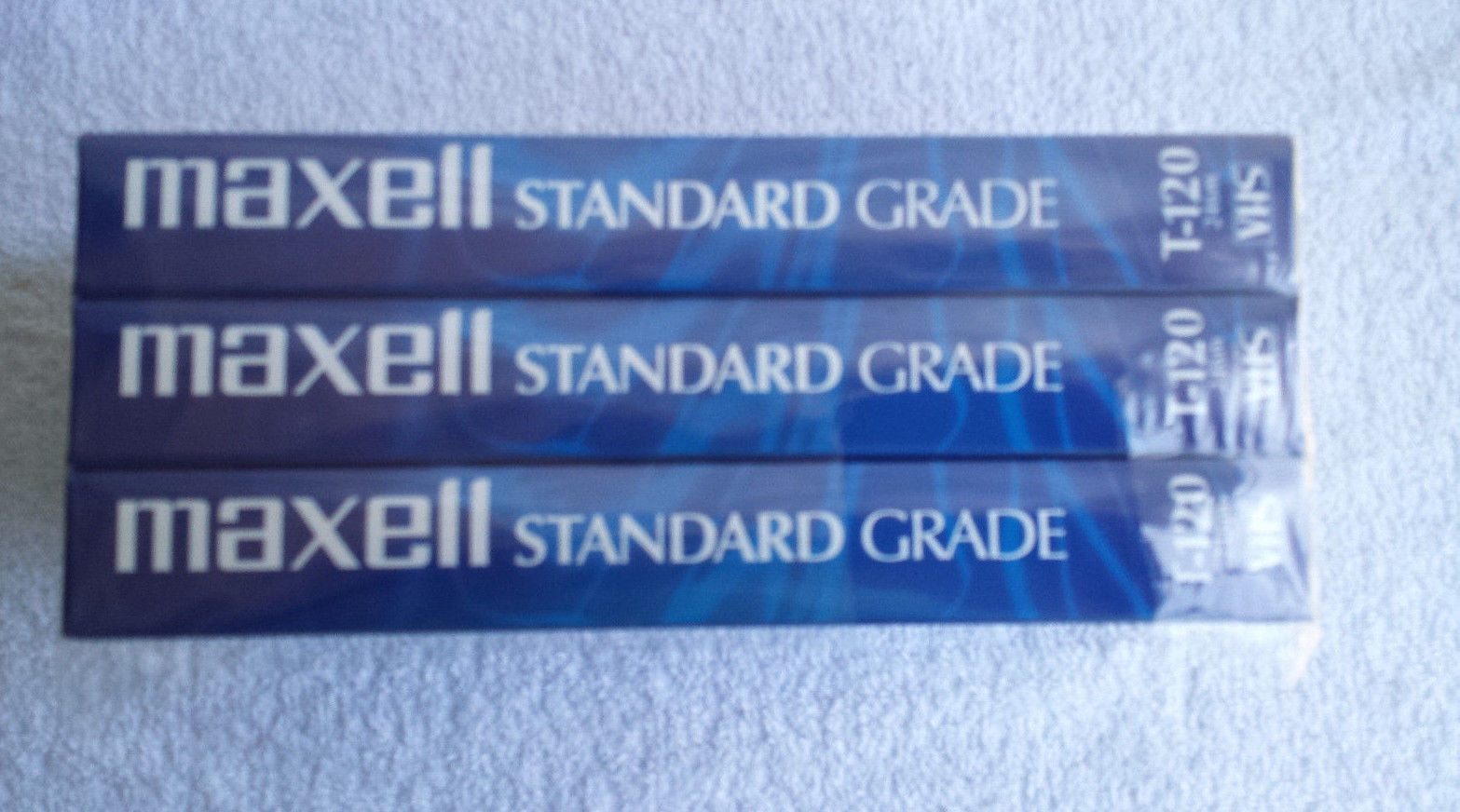 Maxell Blank VHS Tapes T120 / 246M VCR 6 Hours Video Lot Of 3 New