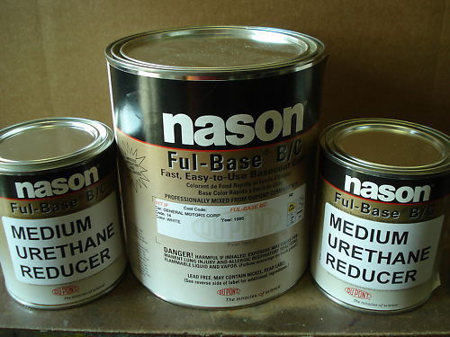 AUTO BODY SHOP CAR PAINT NASON/DUPONT FLEET WHITE BASECOAT CLEARCOAT ...