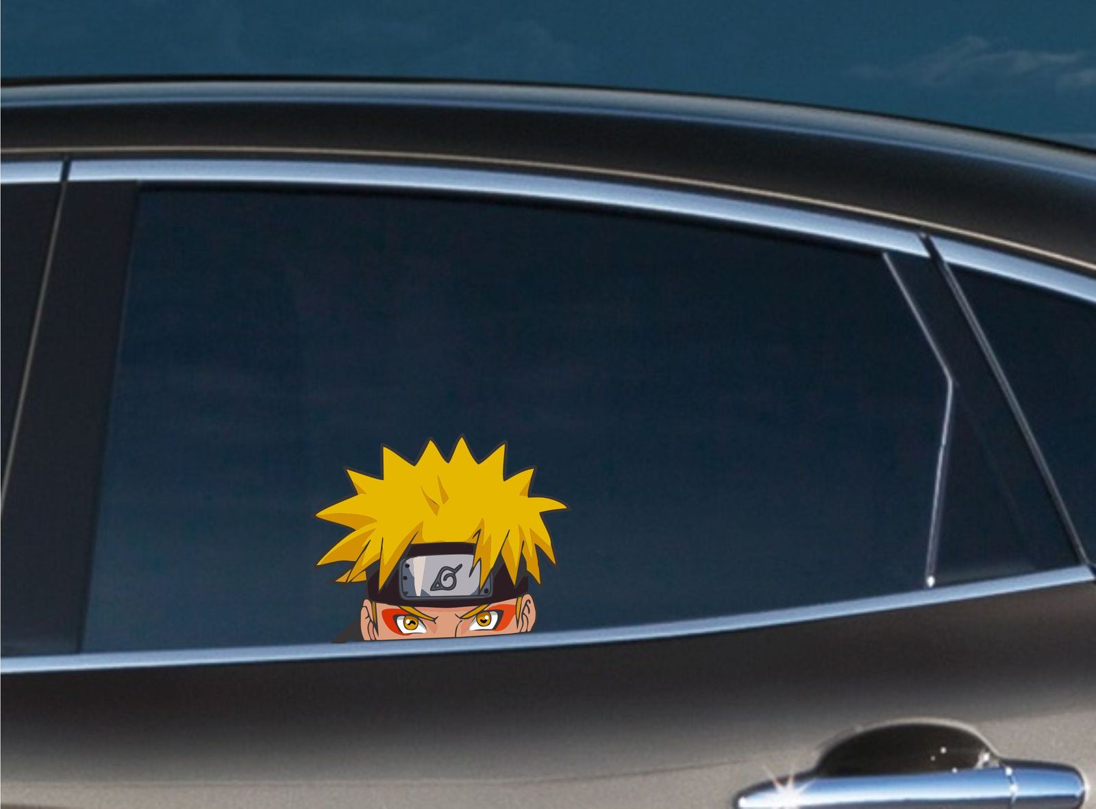 Naruto #3 Peeking Peeker Bumper Window Vinyl Decal Sticker Cars Anime Ninja Kids