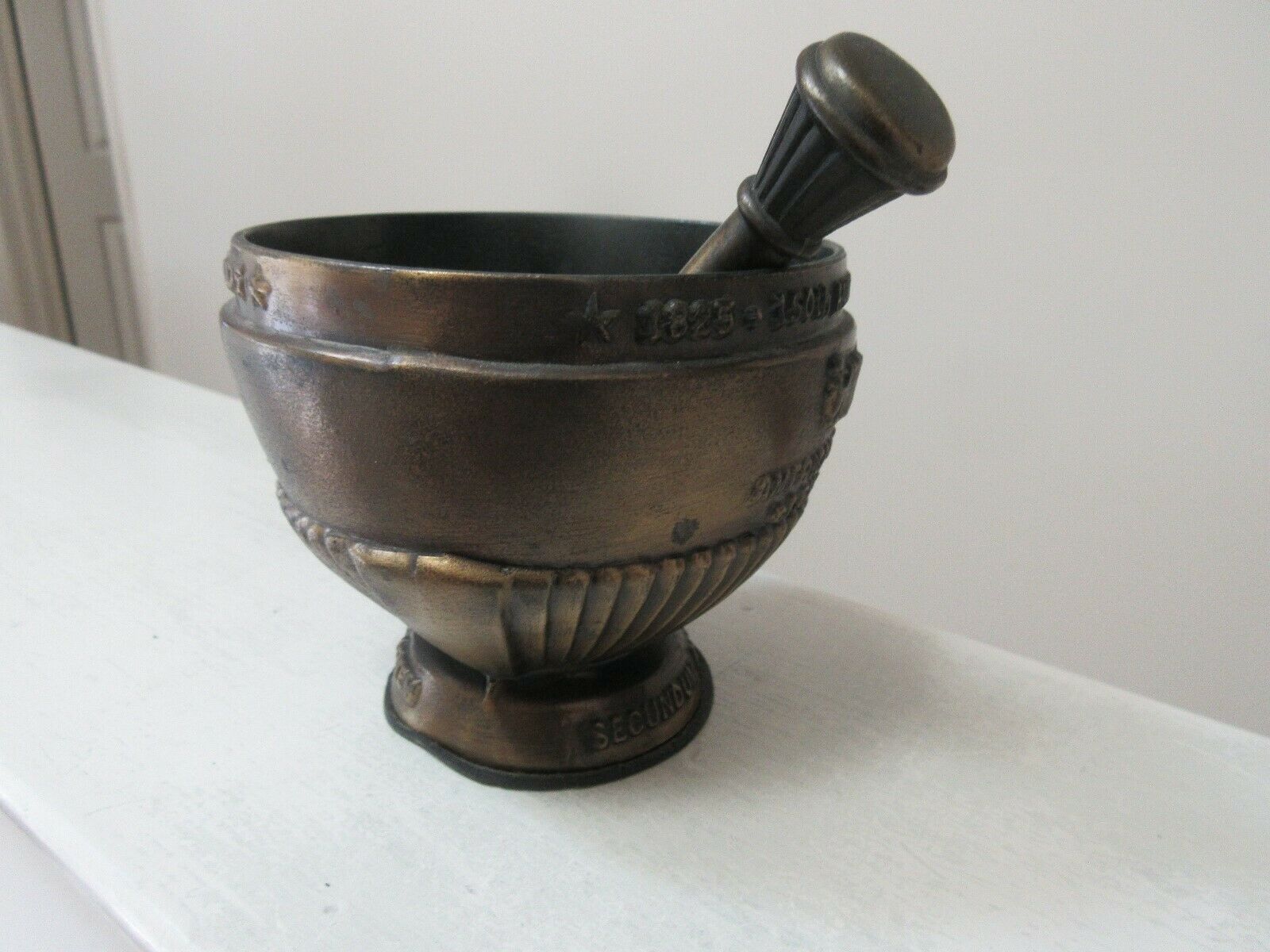 Mortar and Pestle, Brass , Pharmacy, Rx , American Journal of Pharmacy