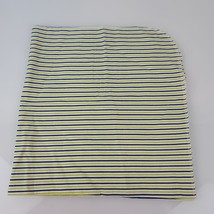 Gerber Blue White Green Stripe Flannel Receiving Swaddle Baby Blanket 25x28" - $19.79