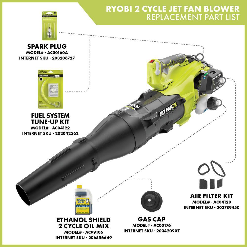 RYOBI 160 MPH 520 CFM 25cc Gas Jet Fan Blower Fuel Injectors & Main Jets