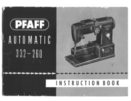 Pfaff 332-260 Automatic manual sewing machine Enlarged - $10.99