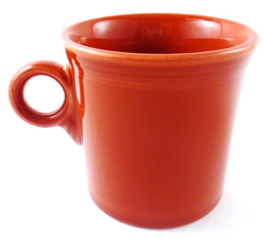 HLC Fiestaware SCARLET Coffee Mugs Set of 2 Tom & Jerry Ring Handle