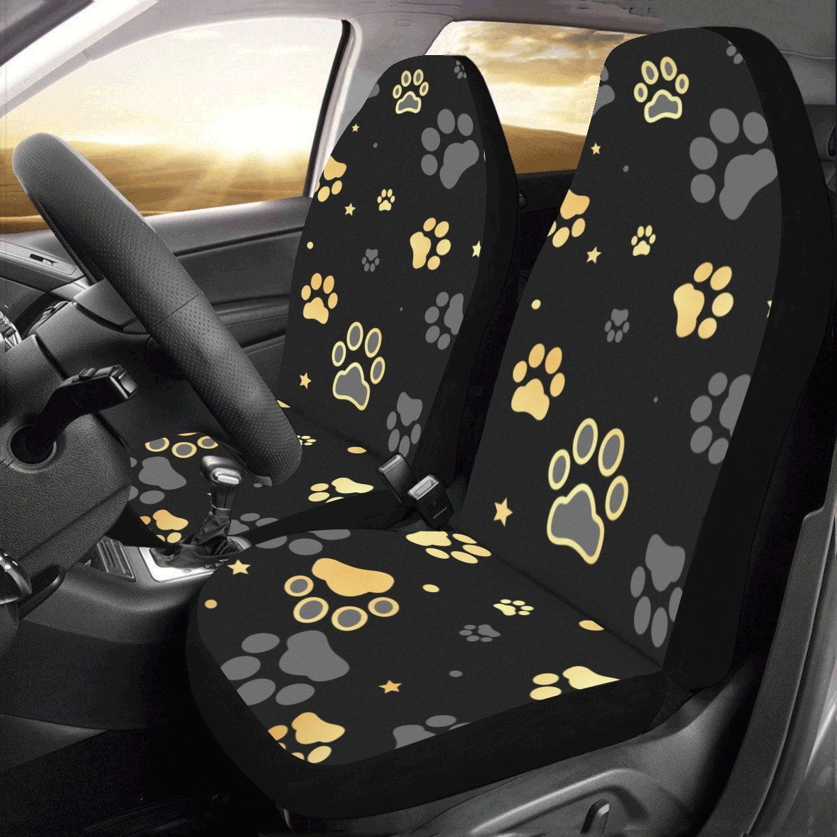 paw print seat cushion