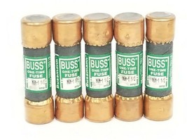 LOT OF 5 NEW COOPER BUSSMANN NON-1-1/2 ONE-TIME FUSES NON112, 250V, 1.5AMP