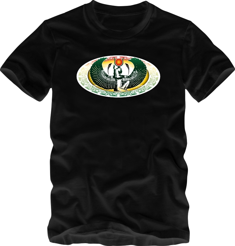 Image of Maat Black T-Shirt Egyptian Goddess Kemetic Pyramid Adult Youth Toddler Sizes