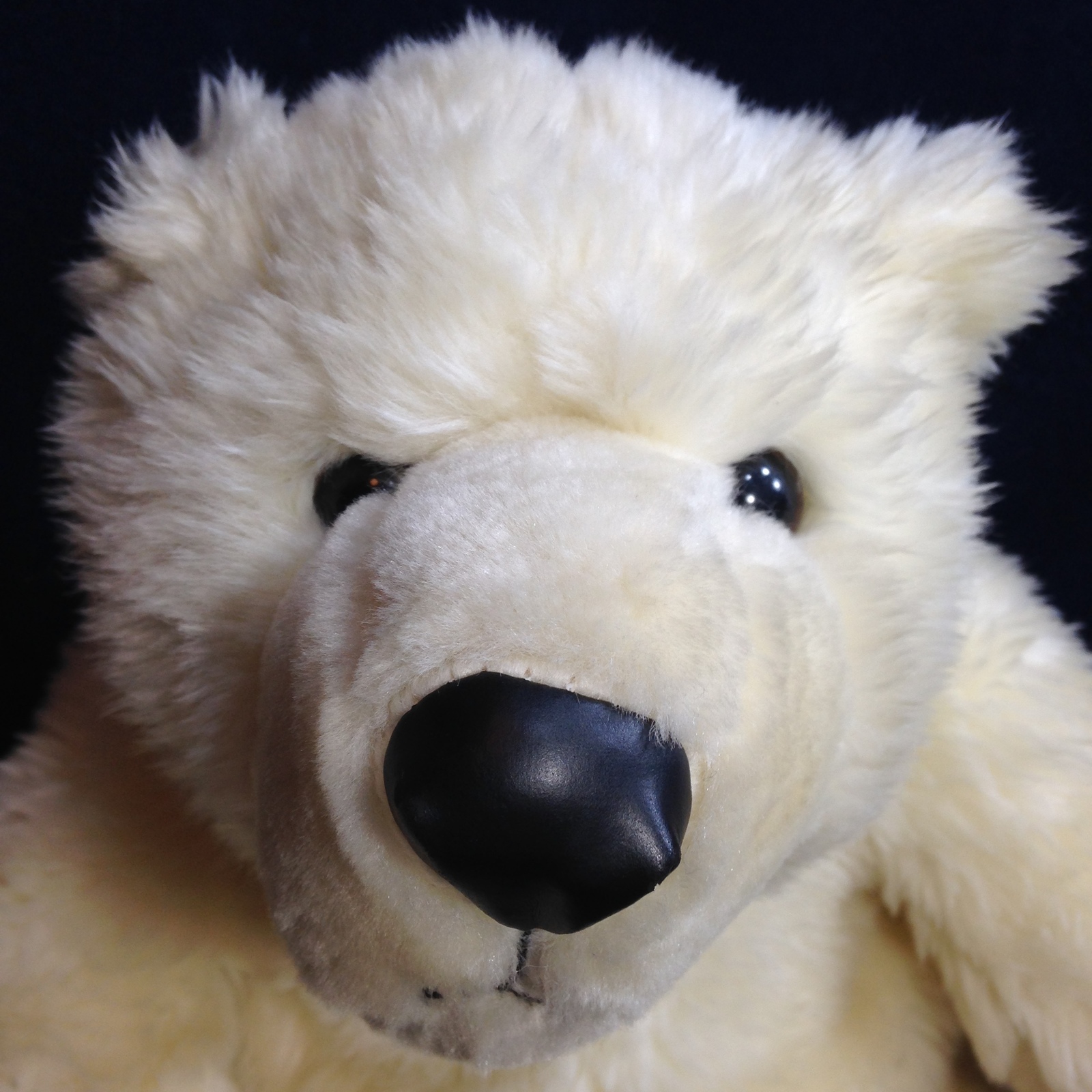 white polar bear stuffed animal