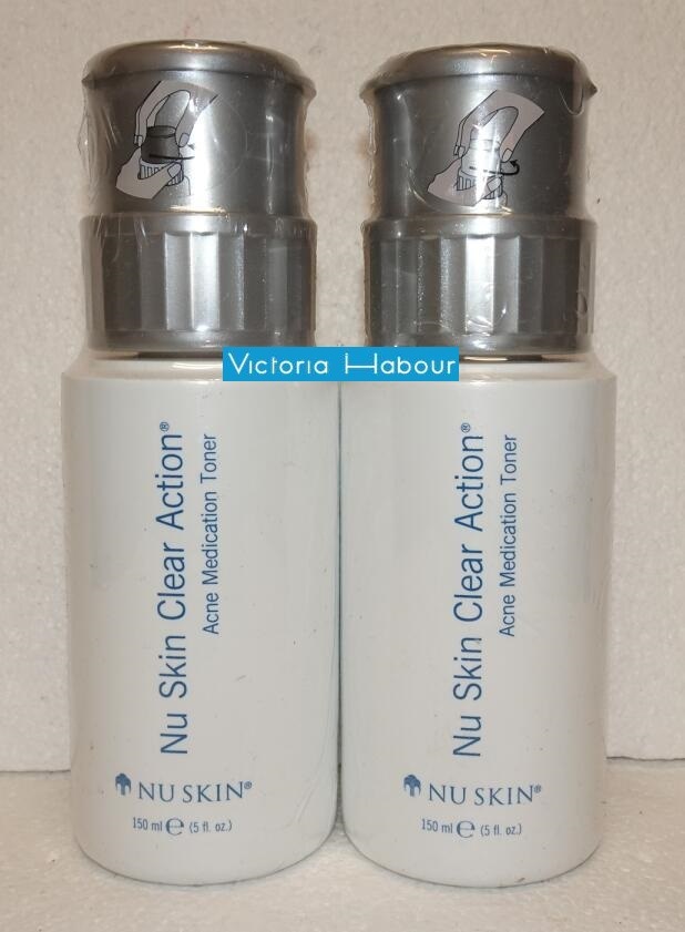 Two pack: Nu Skin Nuskin Clear Action Acne Medication Toner 150ml 5oz SEALED x2