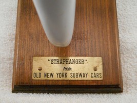 ANITQUE CAST IRON &amp; PORCELAIN OLD NEW YORK CITY SUBWAY CARS STRAP HANGER... - $186.19