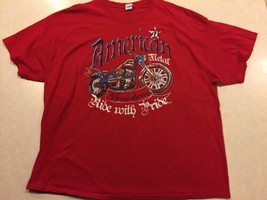 Men's Choppers - American Metal Freedom Ride With Pride - T-Shirt Size XXXL - $9.50