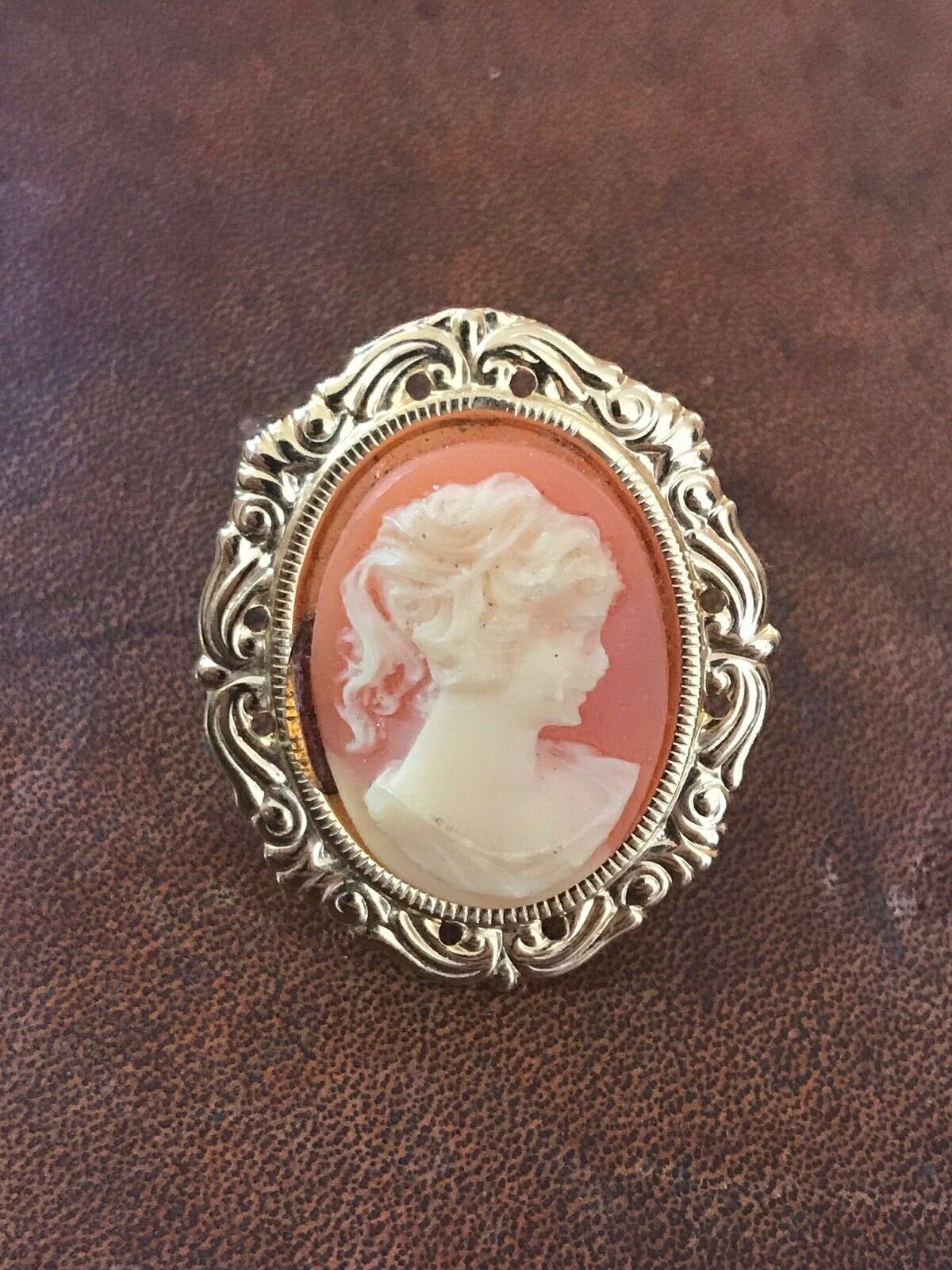 Vintage Cameo in Gold Tone Frame - Other