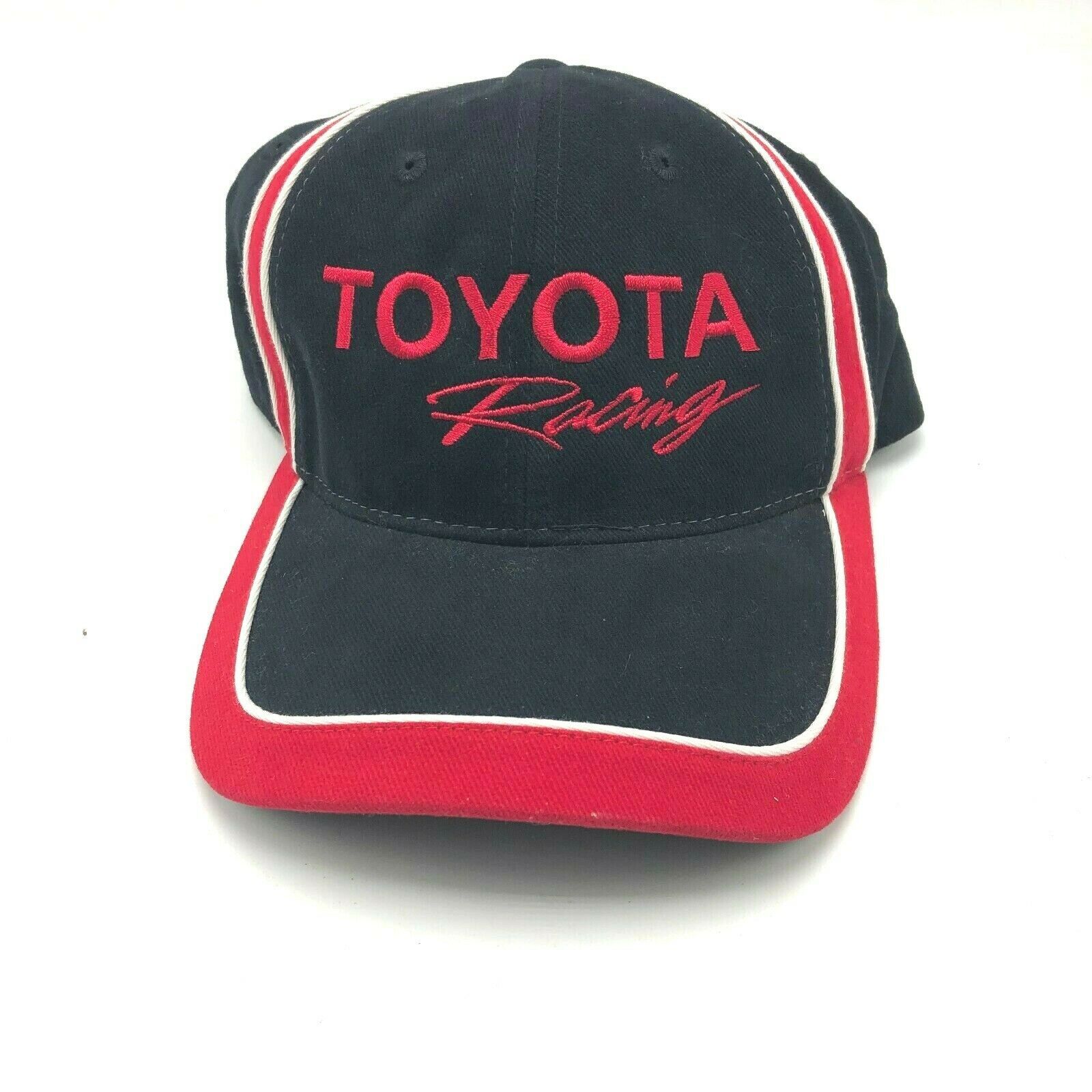 Sportsman Toyota Racing Hat Cap Strapback Red Black - Hats