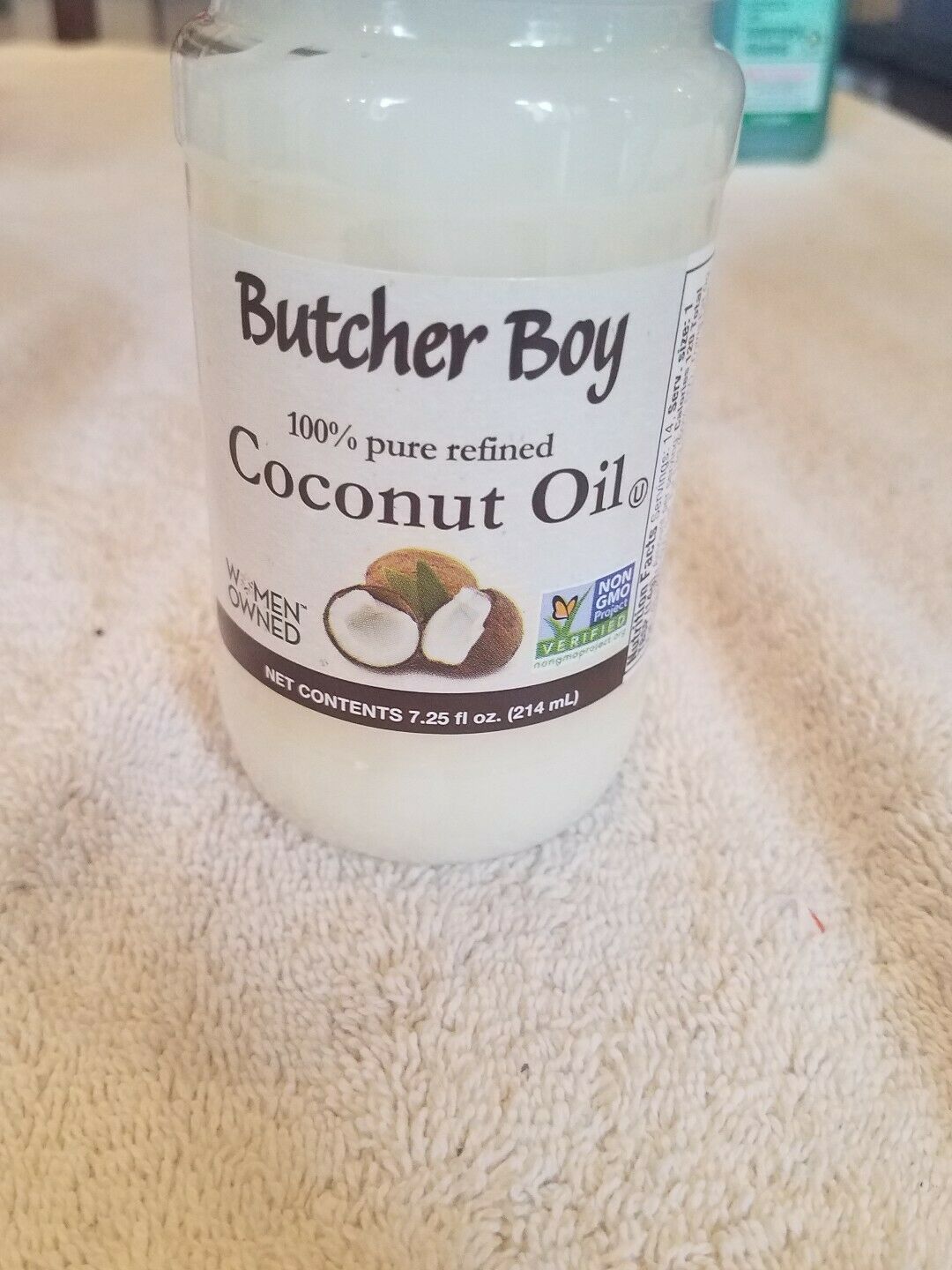 Butcher Boy 100 Refined Coconut Oil 7.25 oz (214ml) NonGMO Cooking