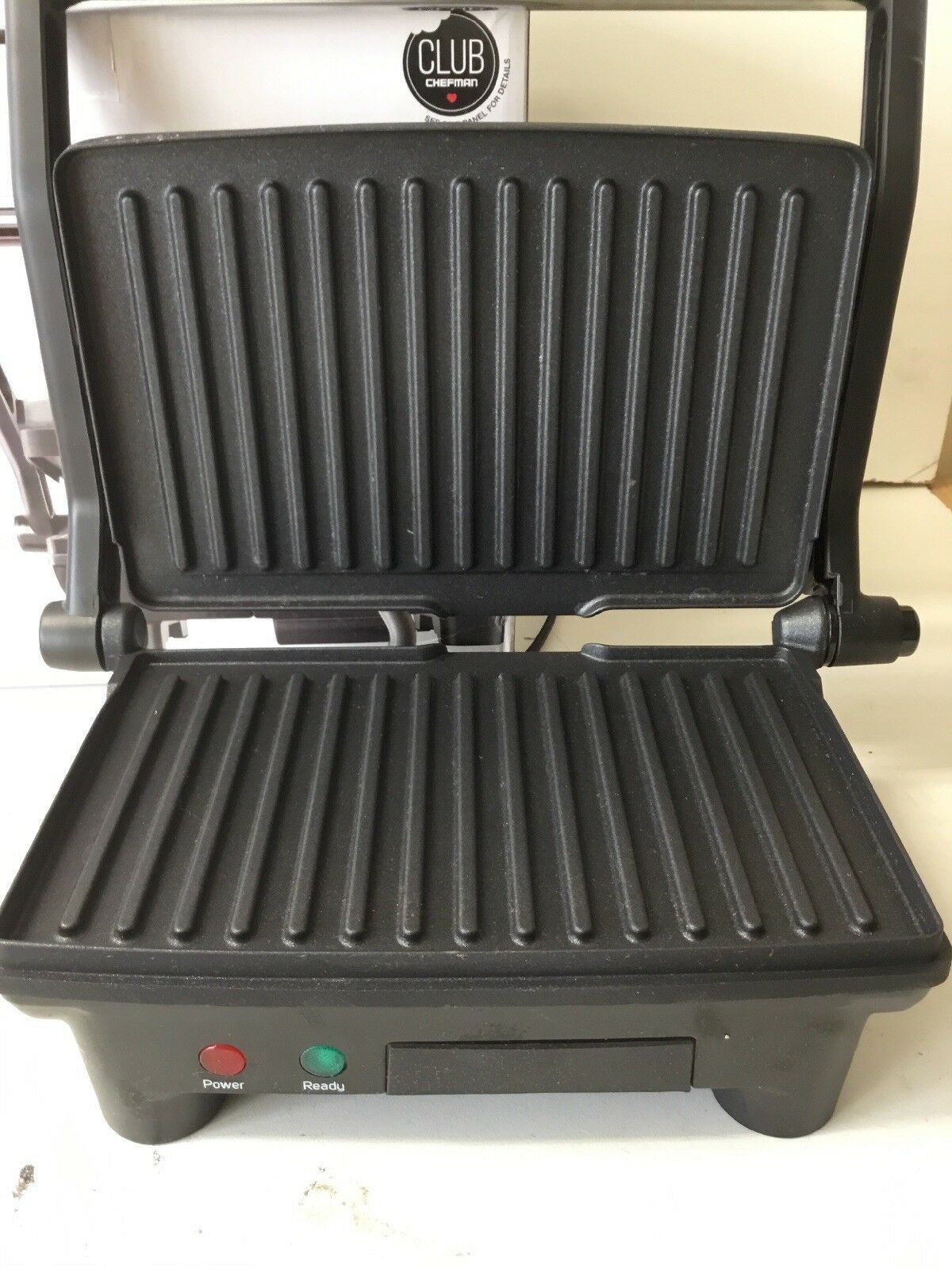 Chefman Panini Press Grill Gourmet Sandwich Maker Non Stick RJ02-180 6 ...