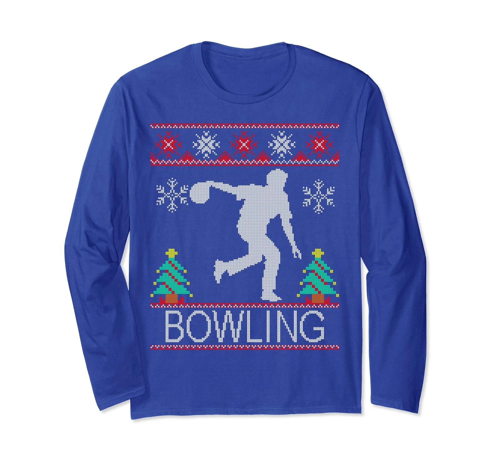 Funny Tee Bowling Ugly Christmas Shirt Wowen Tops