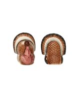Pair Of Turkey Taper Candle Holders Thanksgiving - $9.99