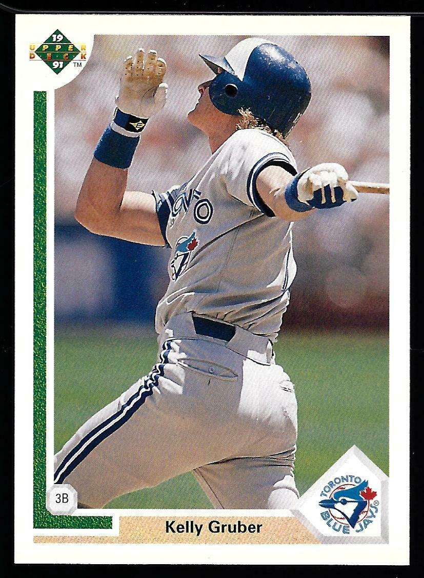 1991 Upper Deck Baseball #374 Kelly Gruber - Baseball Cards