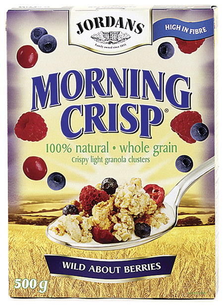 Jordans Morning Crisp Cereal Berries Granola Clusters Nothing Artificial 4 boxes