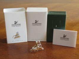 Swarovski Crystal Memories Gold Miniature Inline Skate 243443 Austria w/Box - $50.00