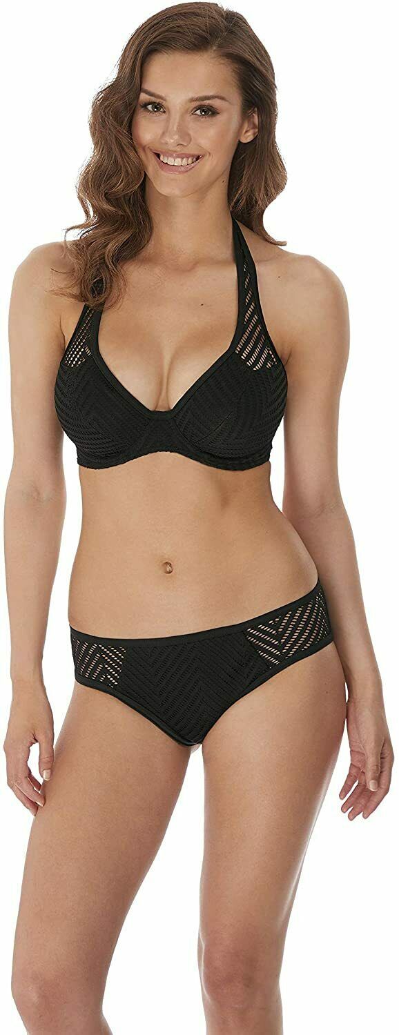 Freya Night Urban Underwire Halter Bikini Swim Top Us 36dd Uk 36dd Swimwear 8053