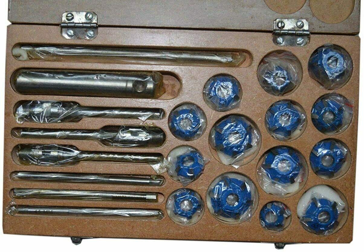 CARBIDE Tipped VALVE SEAT CUTTER 5 pcs SET FOR VINTAGE & MODERN CAR & BIKES 