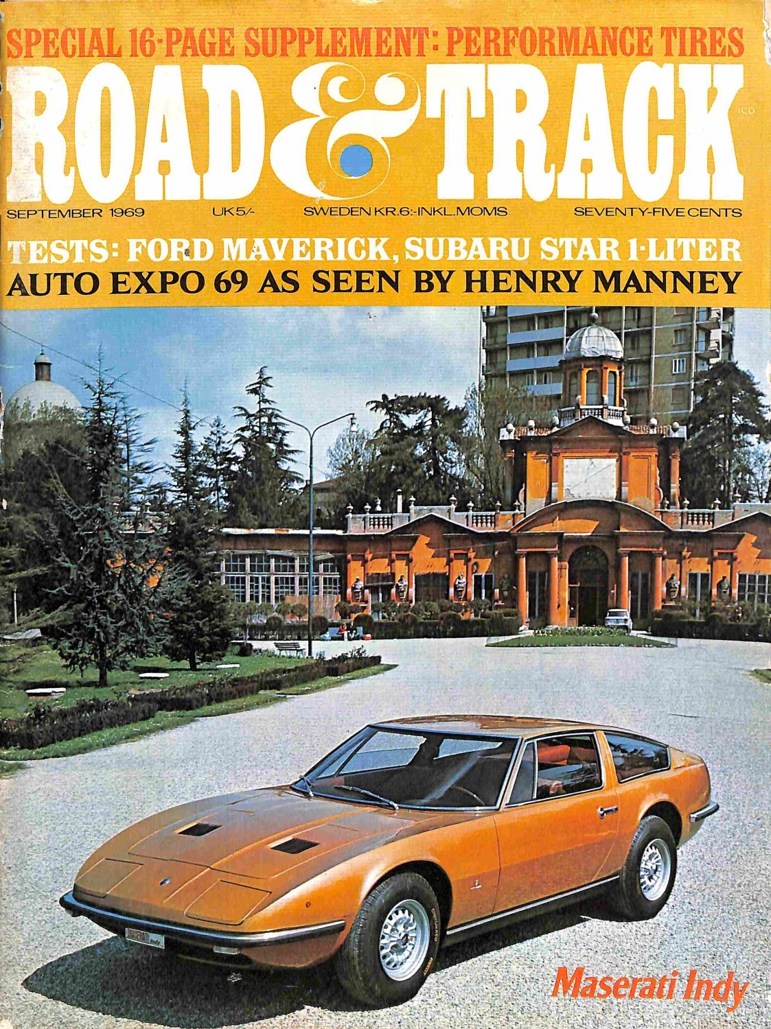 Road and Track, September 1969 Magazine Back Issues