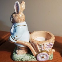 Easter Bunny Candle Holders, Avon Springtime Collection Rabbit Figurines image 10