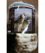 Wolf Wolves Howlıng Royal Plush Raschel Throw blanket - $24.75