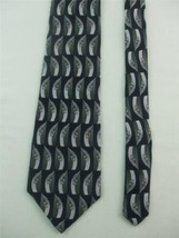 Pierre Cardin Men&#39;s Tie Necktie Black Gray Silver Colors Geometric Design - $9.85