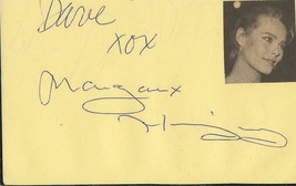 Margaux Hemingway Signed Vintage 3x5 Index Card JSA image 1