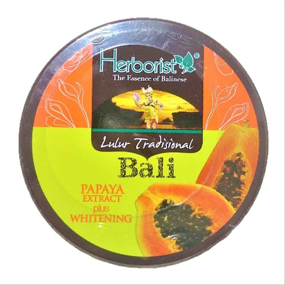 Herborist Lulur Bali Balinese Scrub Papaya, 200 Gram (Pack of 6)