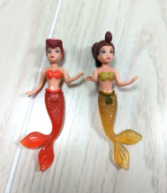 Disney Polly Pocket Princess Little Mermaid Ariel Sisters dolls Attina A... - $12.86