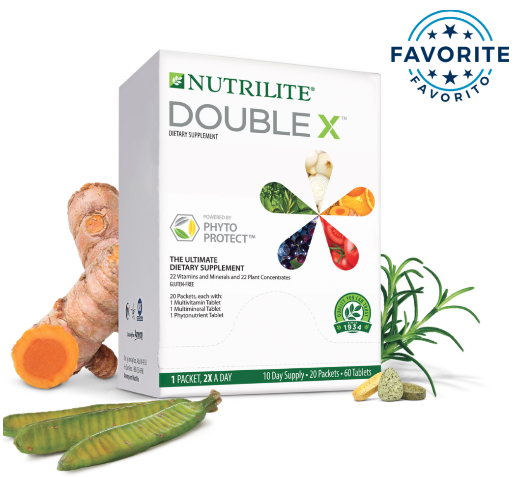 NUTRILITE DOUBLE X Multivitamin/Multimineral/Phytonutrient - 60 Tablets ...